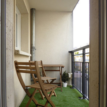 aménagement d'une terrasse de balcon
