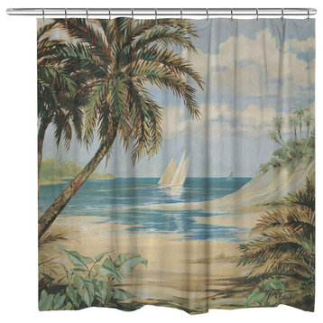 Laural Home Palm Bay Shower Curtain