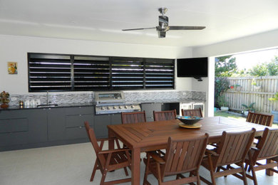 Trendy dining room photo in Other
