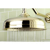 Kingston Brass 10" Raindrop Showerhead w/127 Water Channels, Polished Brass