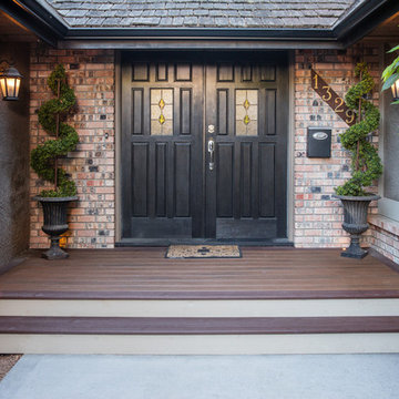 Front Porch With Accent Lighting