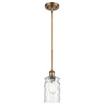 Innovations Lighting - Candor 1-Light Pendant, Brushed Brass, Clear Waterglass - A truly dynamic fixture, the Ballston fits seamlessly amidst most d�cor styles. Its sleek design and vast offering of finishes and shade options makes the Ballston an easy choice for all homes.