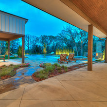 Lake House Pool Entertaining Area