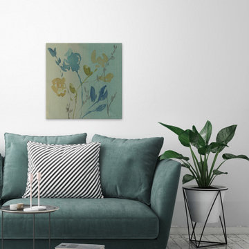 "Spa & Sage Bouquet I" Painting Print on Wrapped Canvas