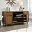 Sauder Clifford Place Storage Credenza in Grand Walnut