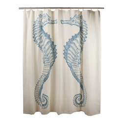 Thomas Paul - Seahorse Shower Curtain - Shower Curtains