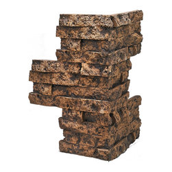 162-DEEP JERUSALEM STACKED CORNER 24"H X 8"W X 1&frac12;"D - Wall Panels
