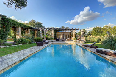 Design ideas for a rural swimming pool in Austin.
