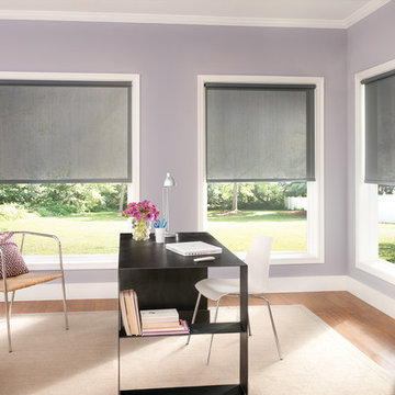 Bali Solar Shades with Motorized Lift in Mica 40469