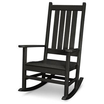 Vineyard Porch Rocking Chair, Black
