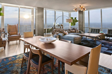 Dining room - eclectic dining room idea in Charlotte