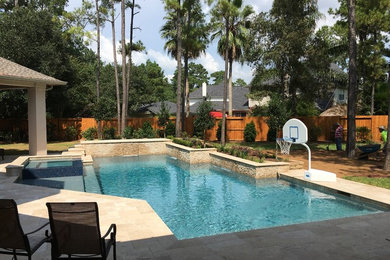 Example of a trendy pool design in Houston