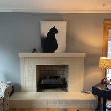 Family Room fireplace wall