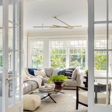 sunroom windows, couch and look