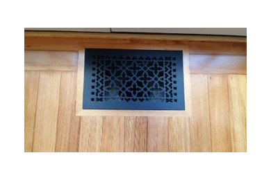 Wrought Iron Vents with Flush Frame