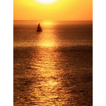 "Sailboat at Sunset I" Canvas Art, 24"x36"