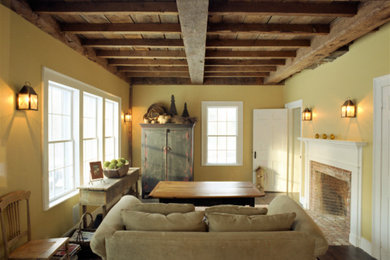 Living room - traditional living room idea in Boston