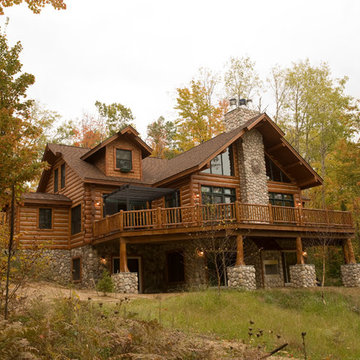 WoodHaven half log siding