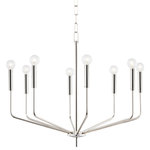 Mitzi by Hudson Valley Lighting - Bailey 8-Light Chandelier, Polished Nickel Finish - Features: