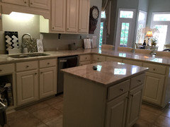 backsplash with taj mahal counters