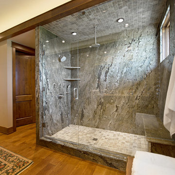 Slab Stone Shower Surround