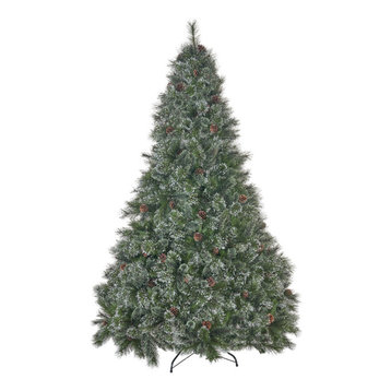 4.5' Pine and Mixed Spruce Artificial Christmas Tree, Unlit
