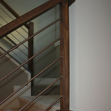 Project #22 | Stainless Steel & Dark Wood Treads