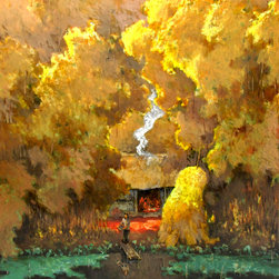 Autumn Pond - Paintings