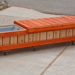 Rolling Bench / Planter / Container - Outdoor Benches