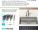 Dex 33" Undermount Stainless Steel 1-Bowl 16 gauge Kitchen Sink