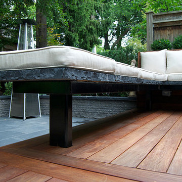 North York Custom Ipe Deck with Fire Table