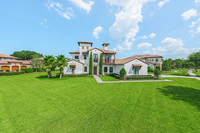 Example of a tuscan exterior home design in Jacksonville