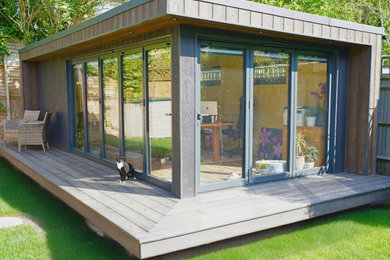 Inspiration for a large modern garden shed and building in London.