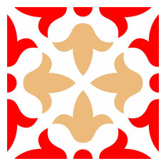 5"x5" Roja Hola Removable Peel and Stick Tiles