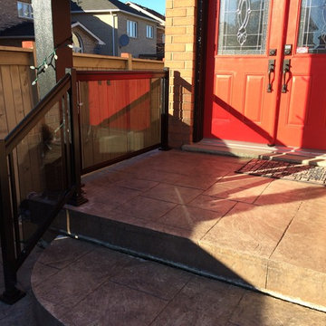 Aluminum and Tinted Glass Porch Railings - 126