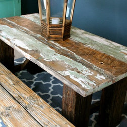 Funky Railroad Tie Table - Products