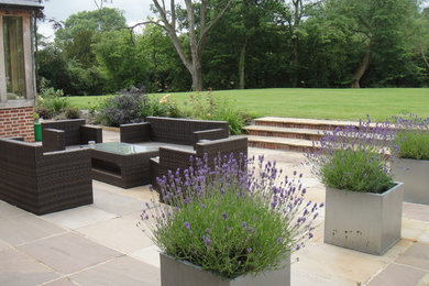 Design ideas for a contemporary patio in Berkshire.
