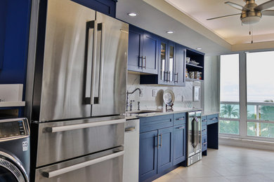 Inspiration for a coastal kitchen remodel in Miami
