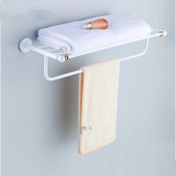 Best Selling Brass Roasted white Porcelain Bathroom Classic Double Towel Bar TAB - Bathroom Accessories