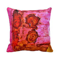 "Pink Wagon Two" JTG Art Pillow - Decorative Pillows