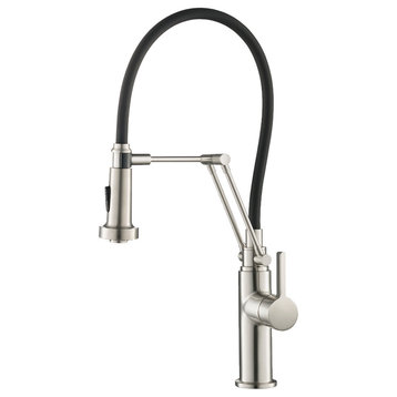 Blossom Single Handle Lavatory Faucet, Brushed Nickel