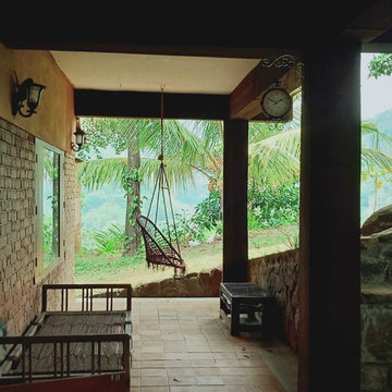 Vintage Rustic Villa backyard