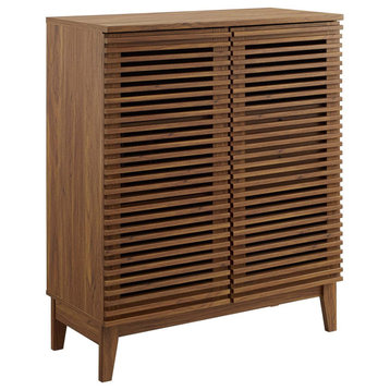 Render Bar Cabinet Walnut