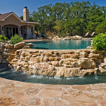 Boerne Vanishing Edge Pool/Spa/Outdoor Living