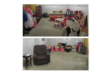 Basement - traditional basement idea in Chicago