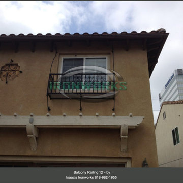 Balcony Railings (Juliet Balcony) Custom Made by Isaac's Ironworks