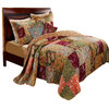 Greenland Home Antique Chic Quilt And Sham Set, 3-Piece  Full/Queen