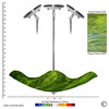 Jezebel Radiance Stingray Chandelier, Grass Green, 18" Drop Height