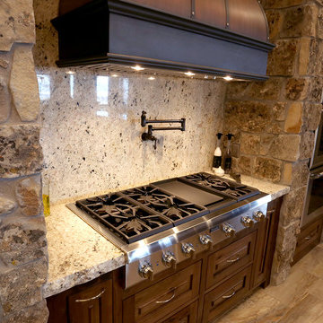 Ivory Pearl and Titanium Granite Kitchen