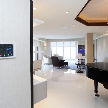 Brickell Key - Family Room Crestron Touch Panel